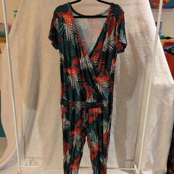 Noppies Size XL Maternity Jumpsuit - teal orange and white - Picture 4 of 5